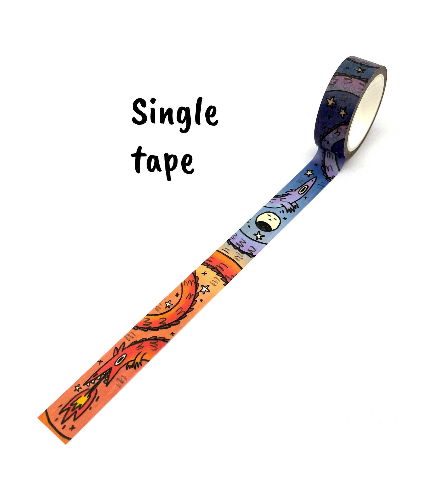 Sun and Moon Dragon Washi Tape