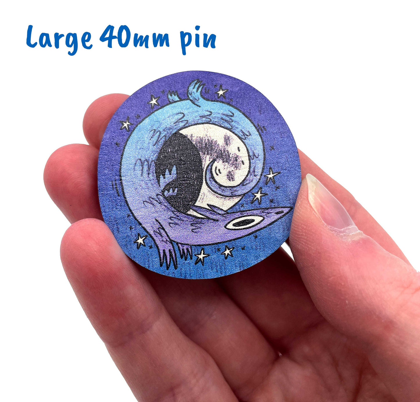 Sun and Moon Dragons Pin Badge Set