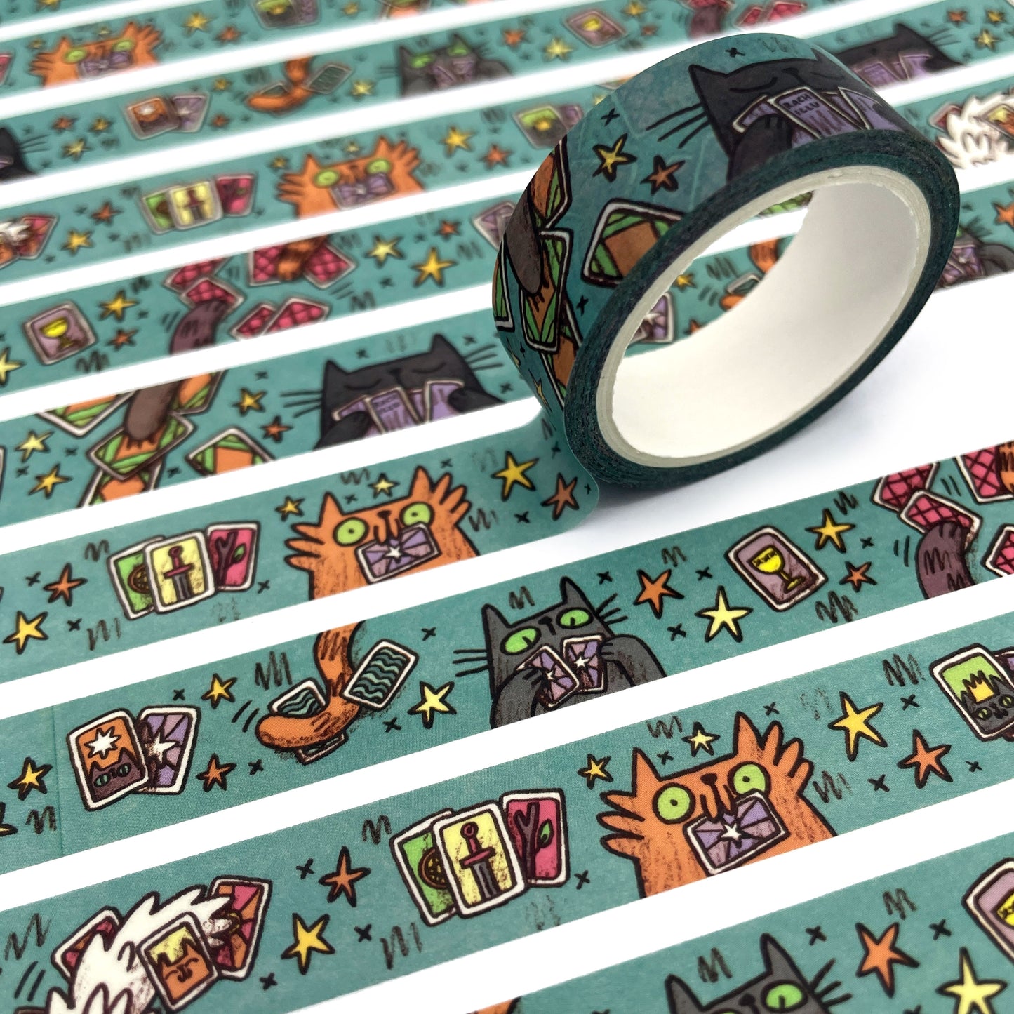 Silly Tarot Cats Washi Tape