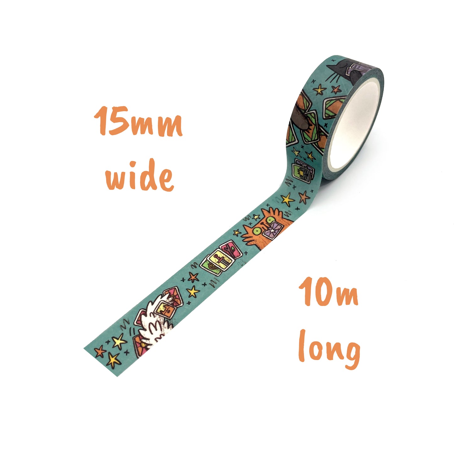 Silly Tarot Cats Washi Tape
