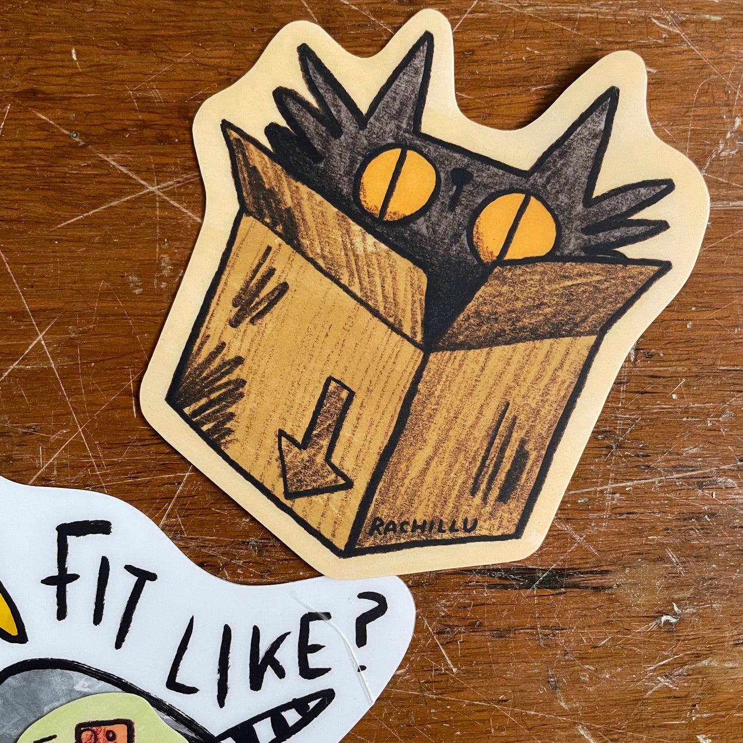 Fit Like card plus stickers - seconds quality