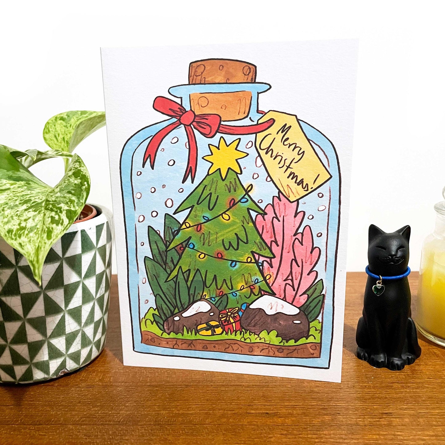 Terrarium Christmas Card