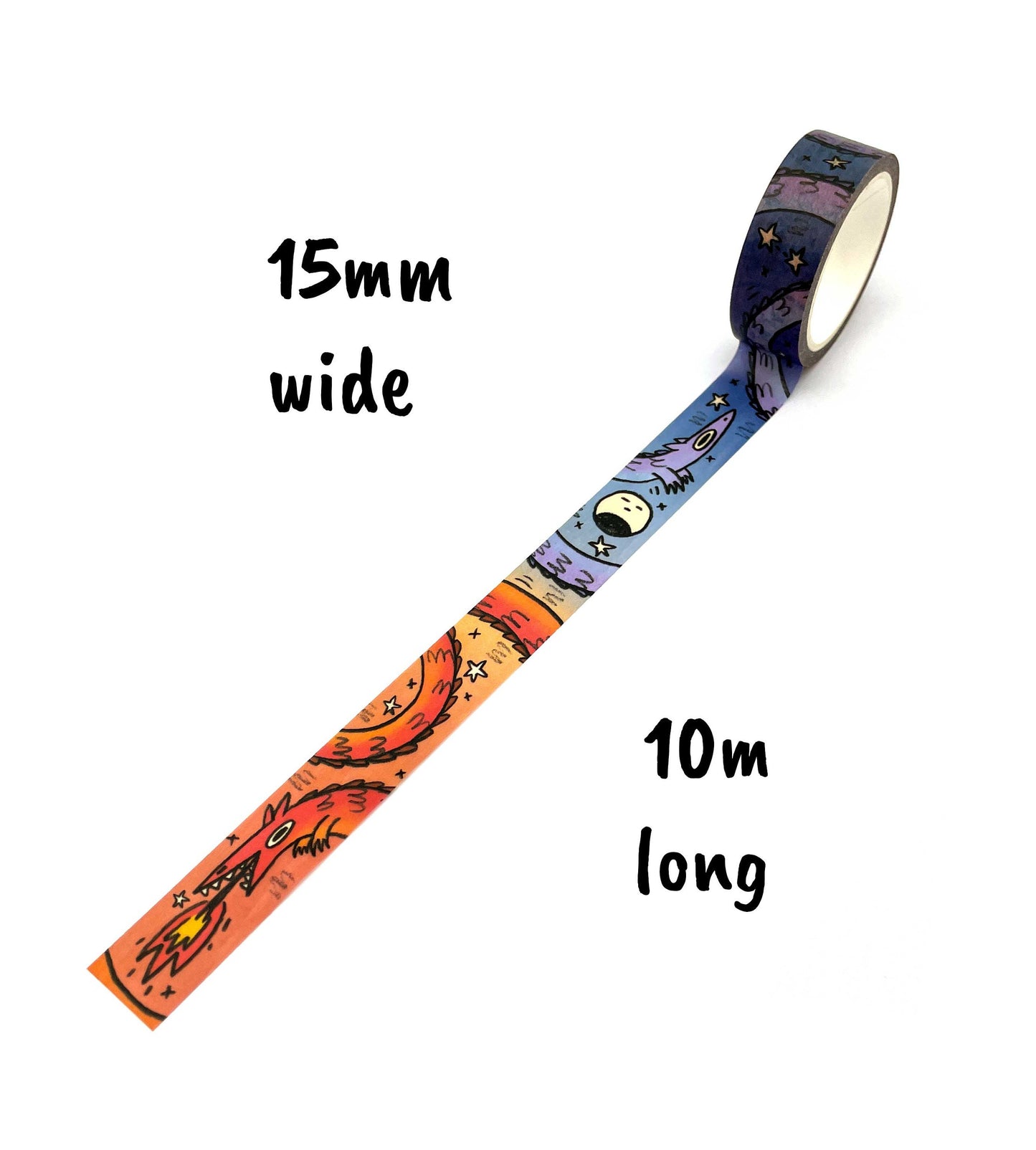 Sun and Moon Dragon Washi Tape