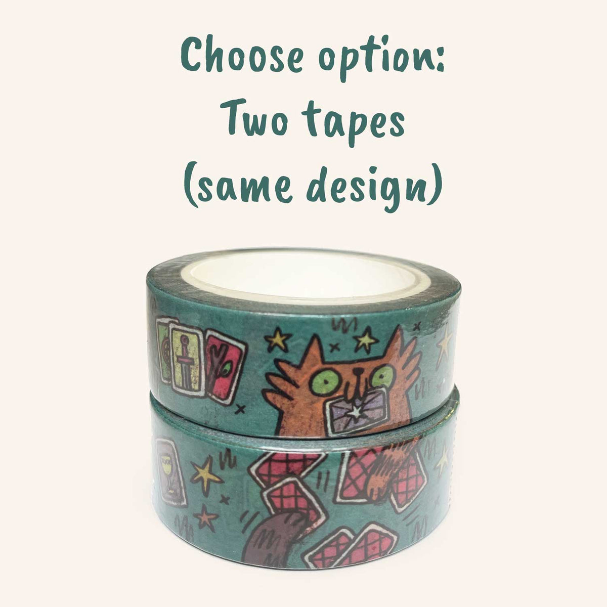 Silly Tarot Cats Washi Tape