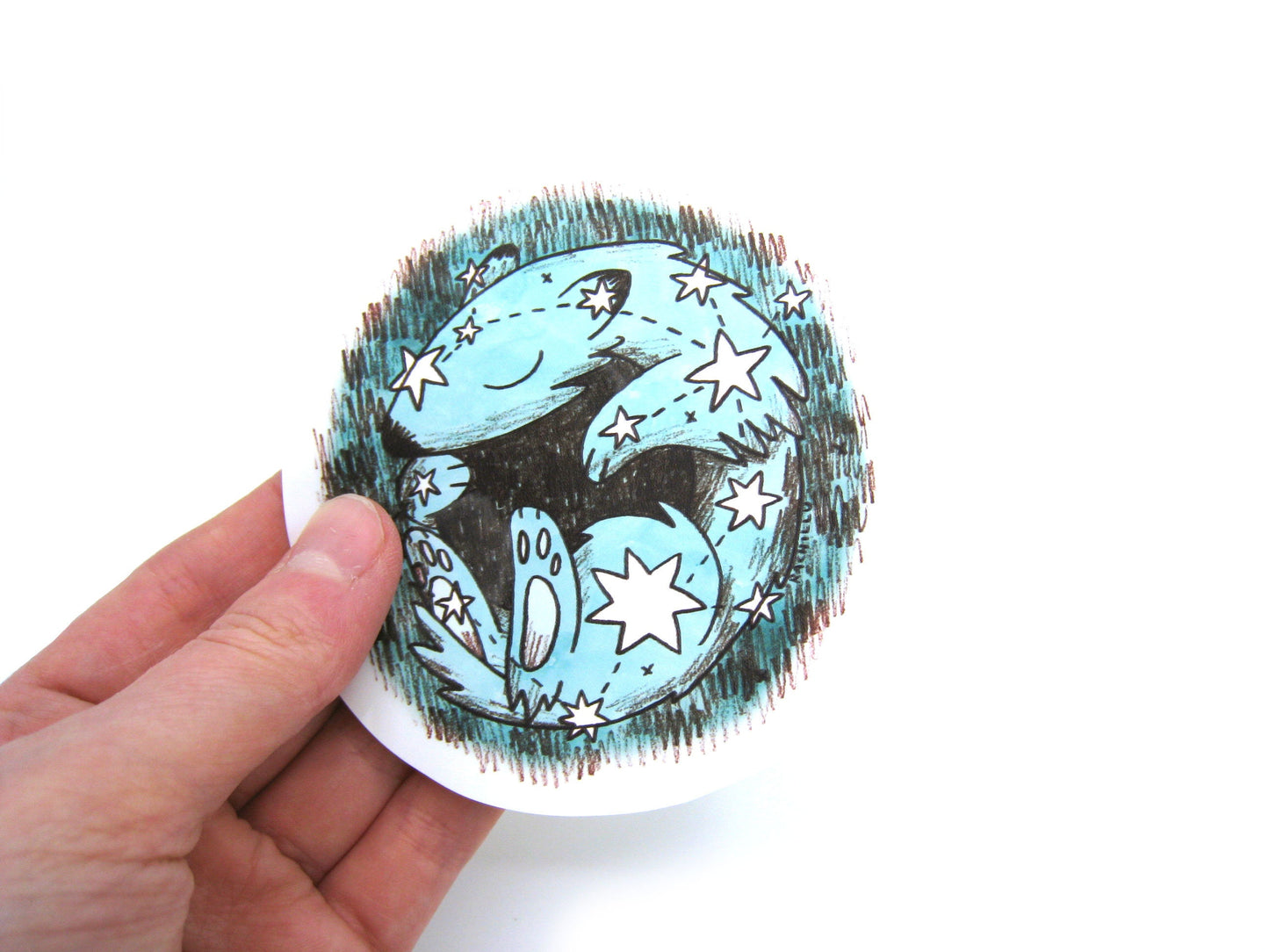 Bear Star Sticker
