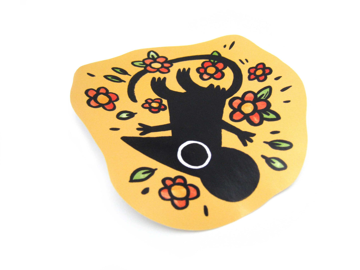 Flower Mouse Sticker