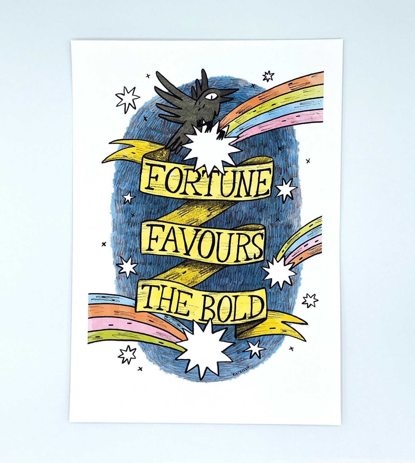 Fortune Favours the Bold art print