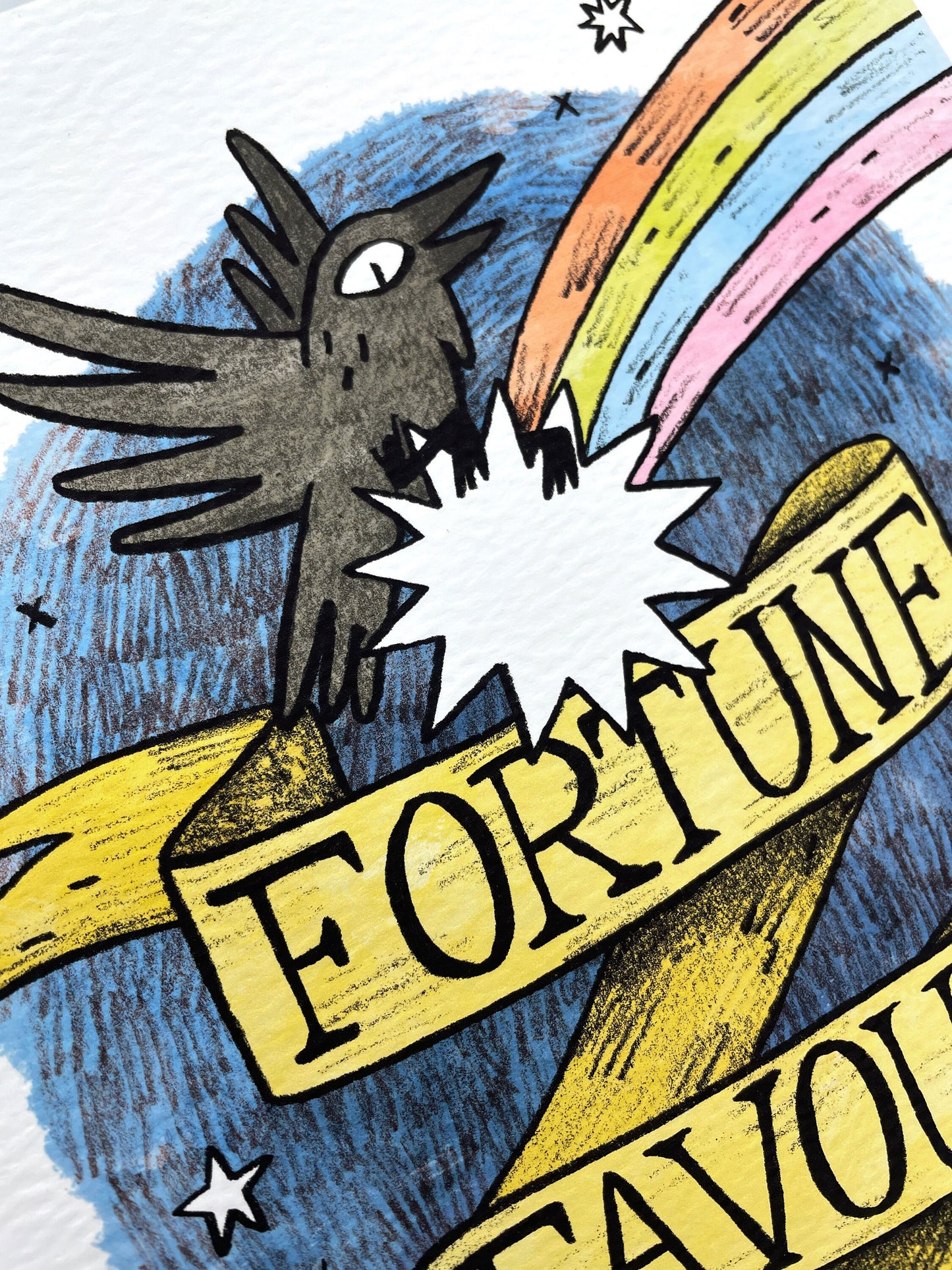 Fortune Favours the Bold art print