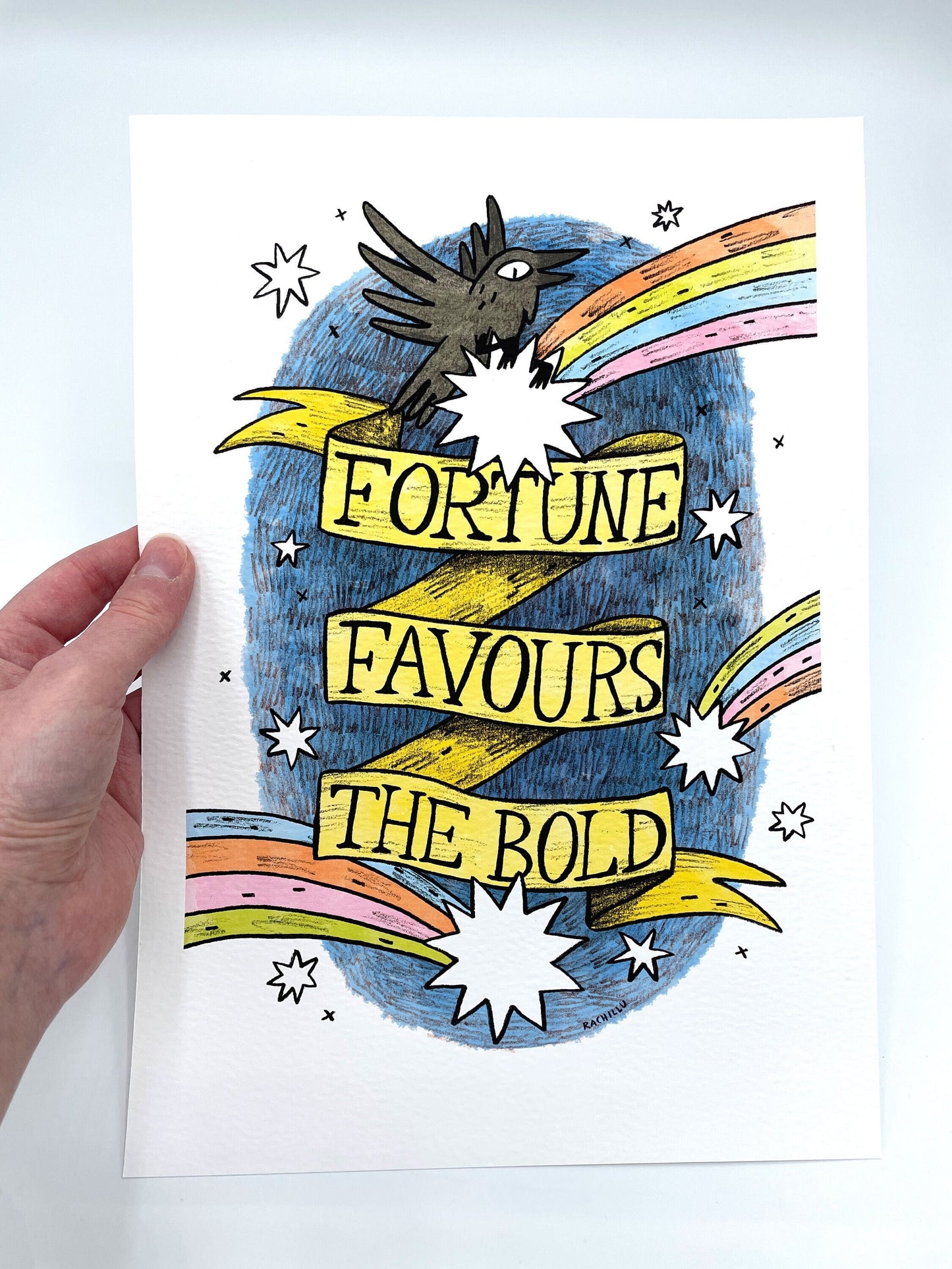 Fortune Favours the Bold art print