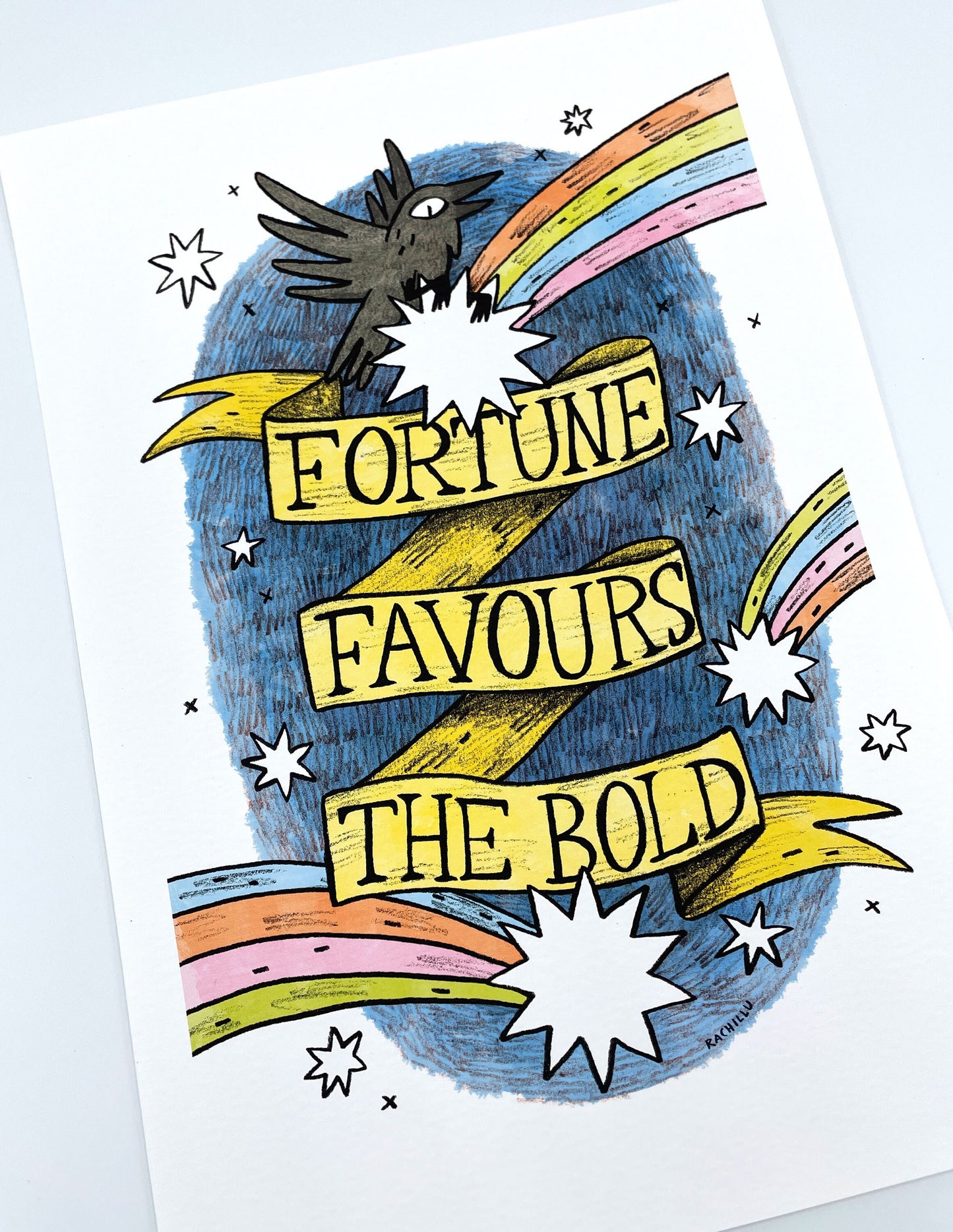 Fortune Favours the Bold art print