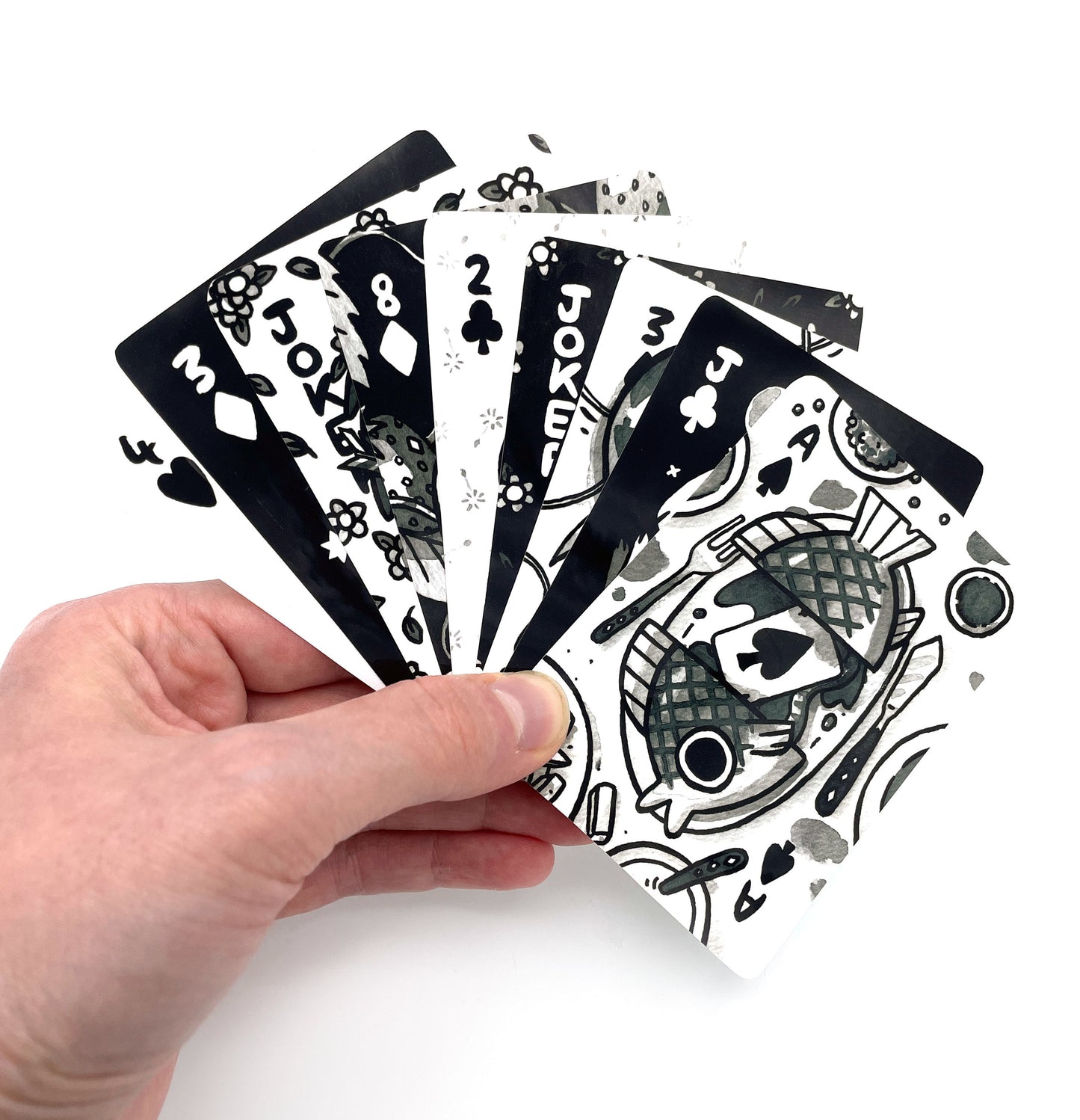 Moon Rabbit Playing Card Sticker