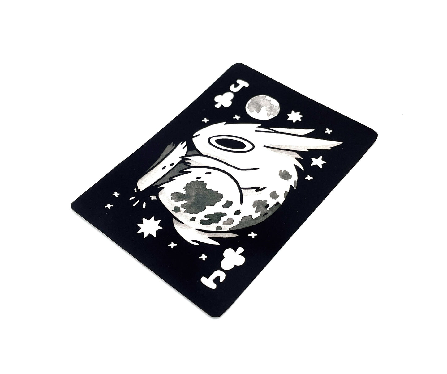 Moon Rabbit Playing Card Sticker