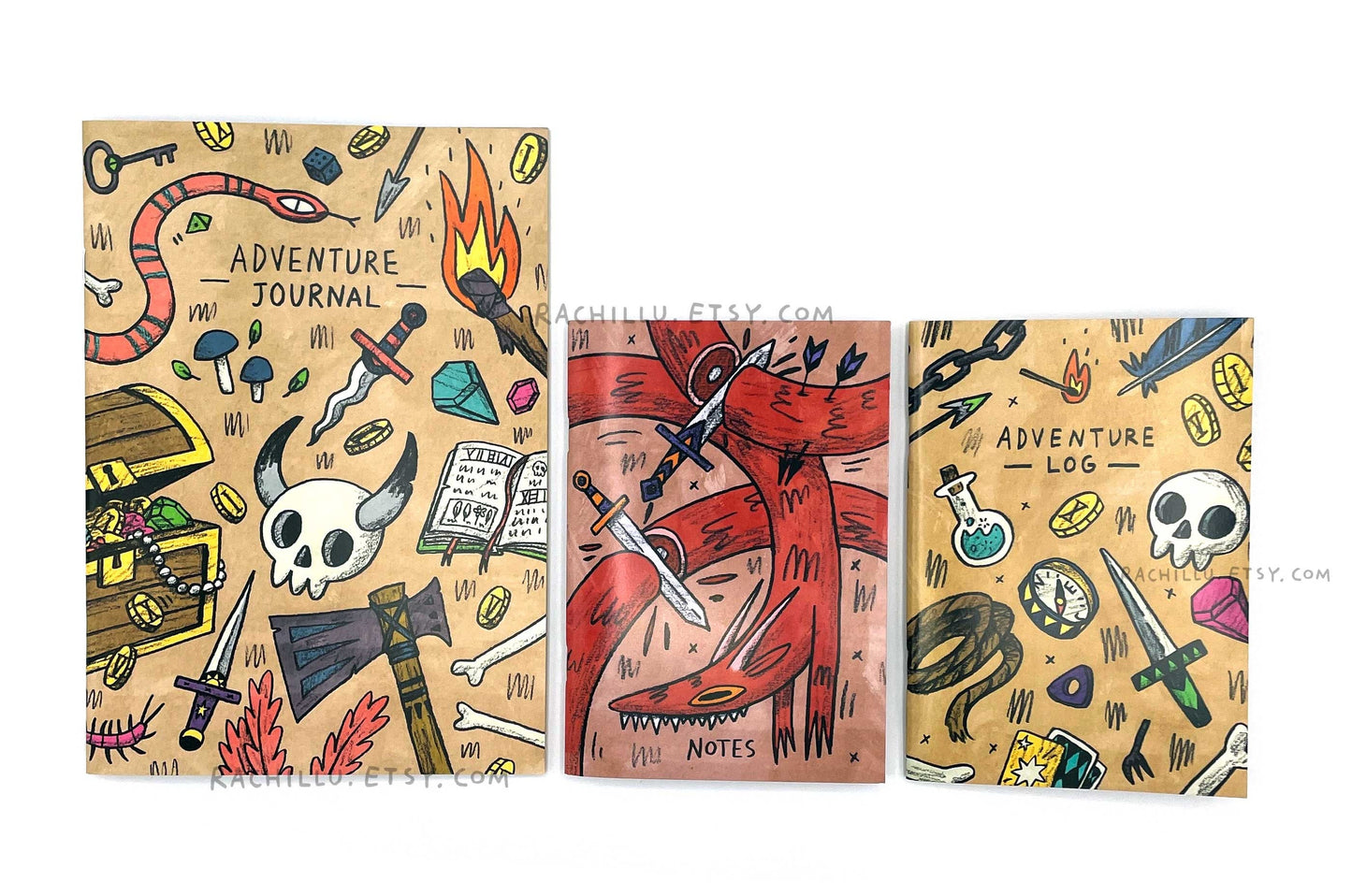 Three Fantasy Notebooks set