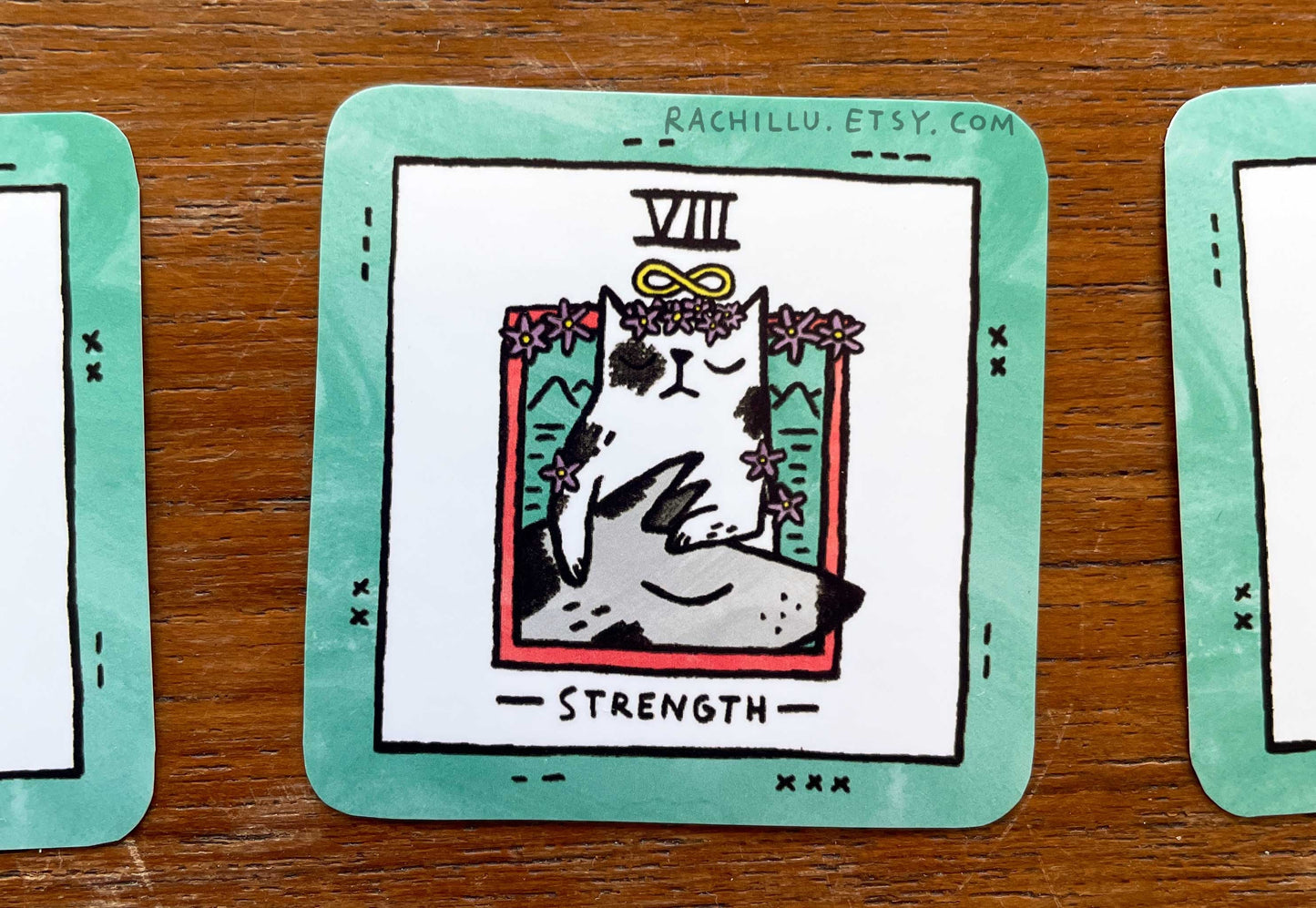Mini Cat Tarot 22 Sticker Set