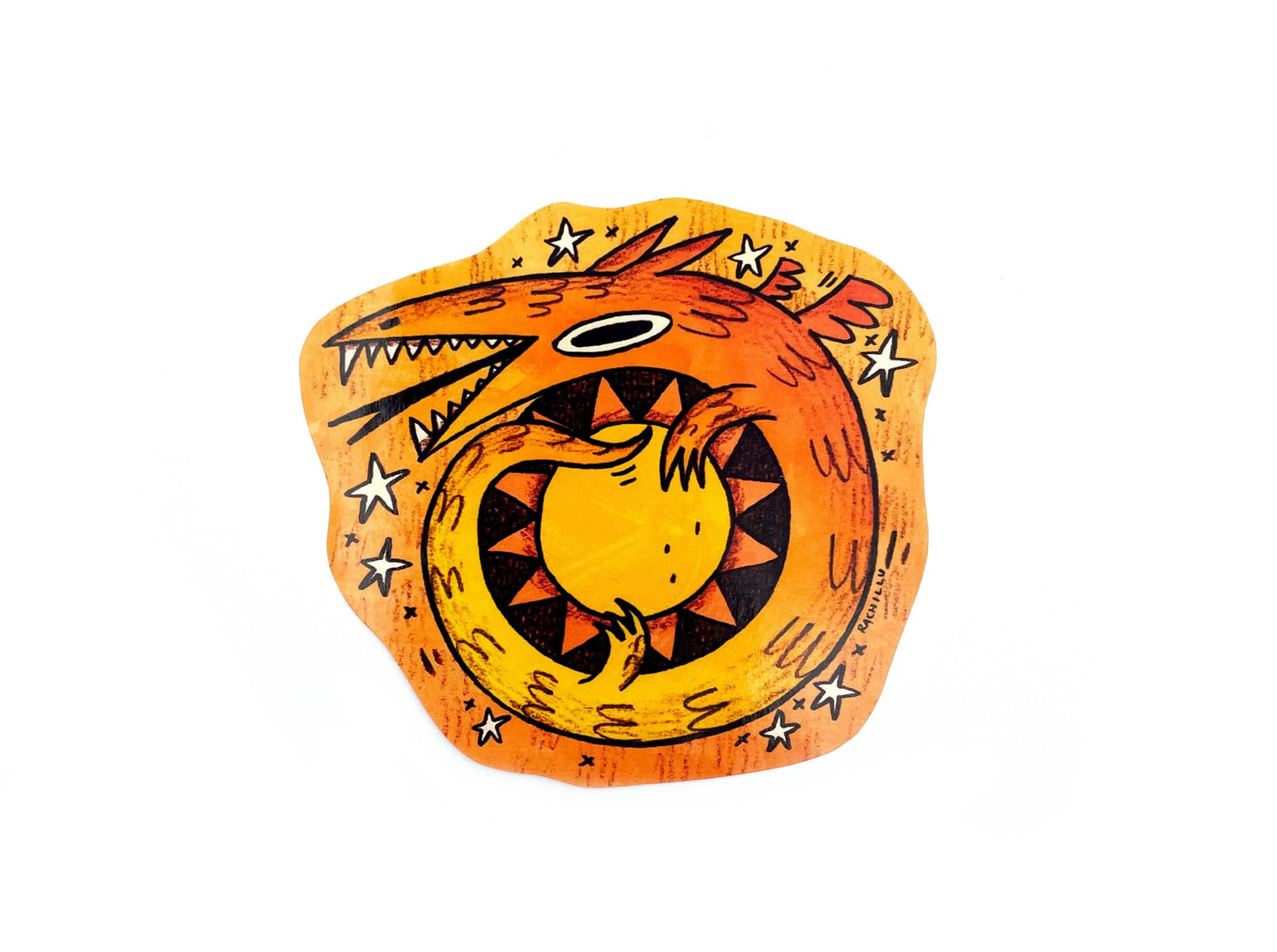 Sun and Moon Dragon Sticker Set