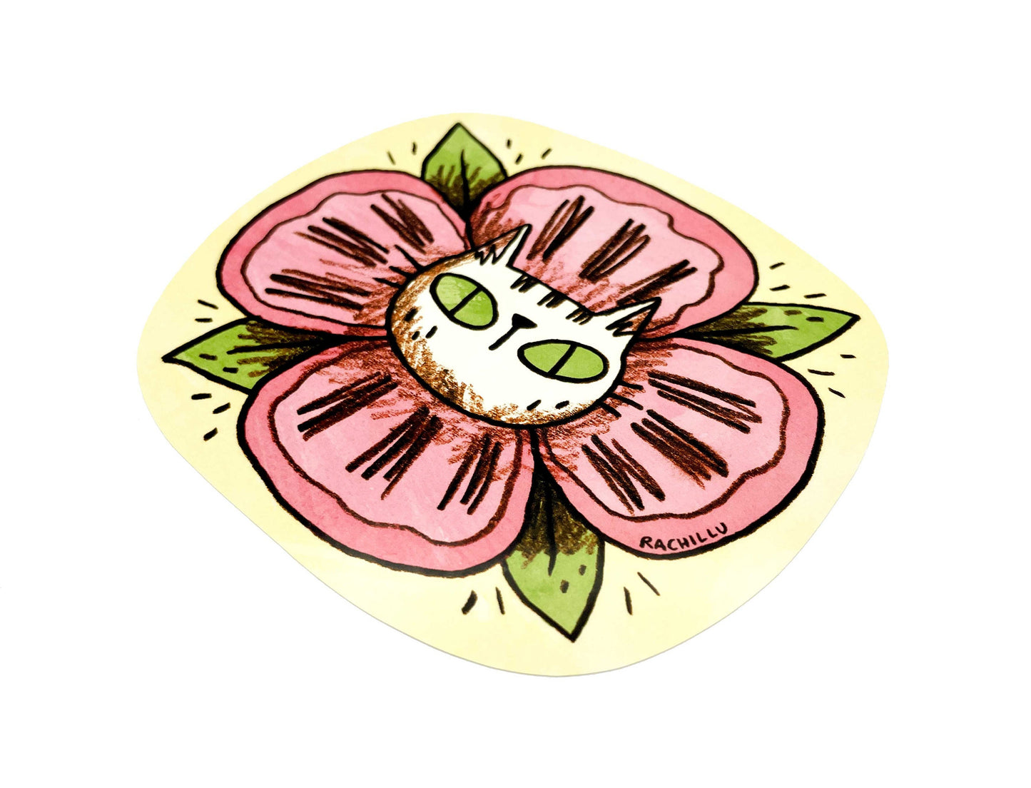 Flower Cat Sticker