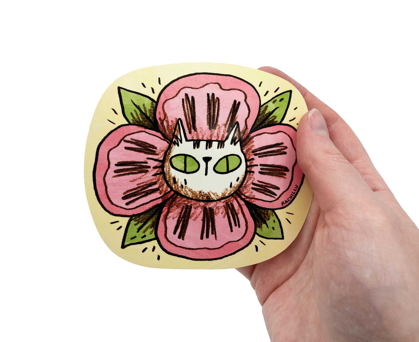 Flower Cat Sticker