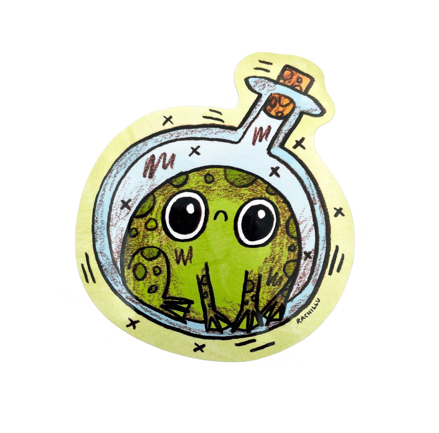 Sad Frog Sticker