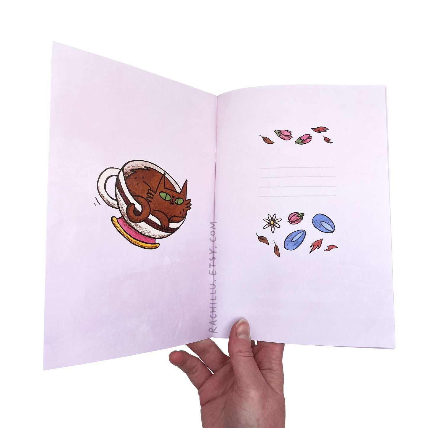 Large Cats and Tea Notebook