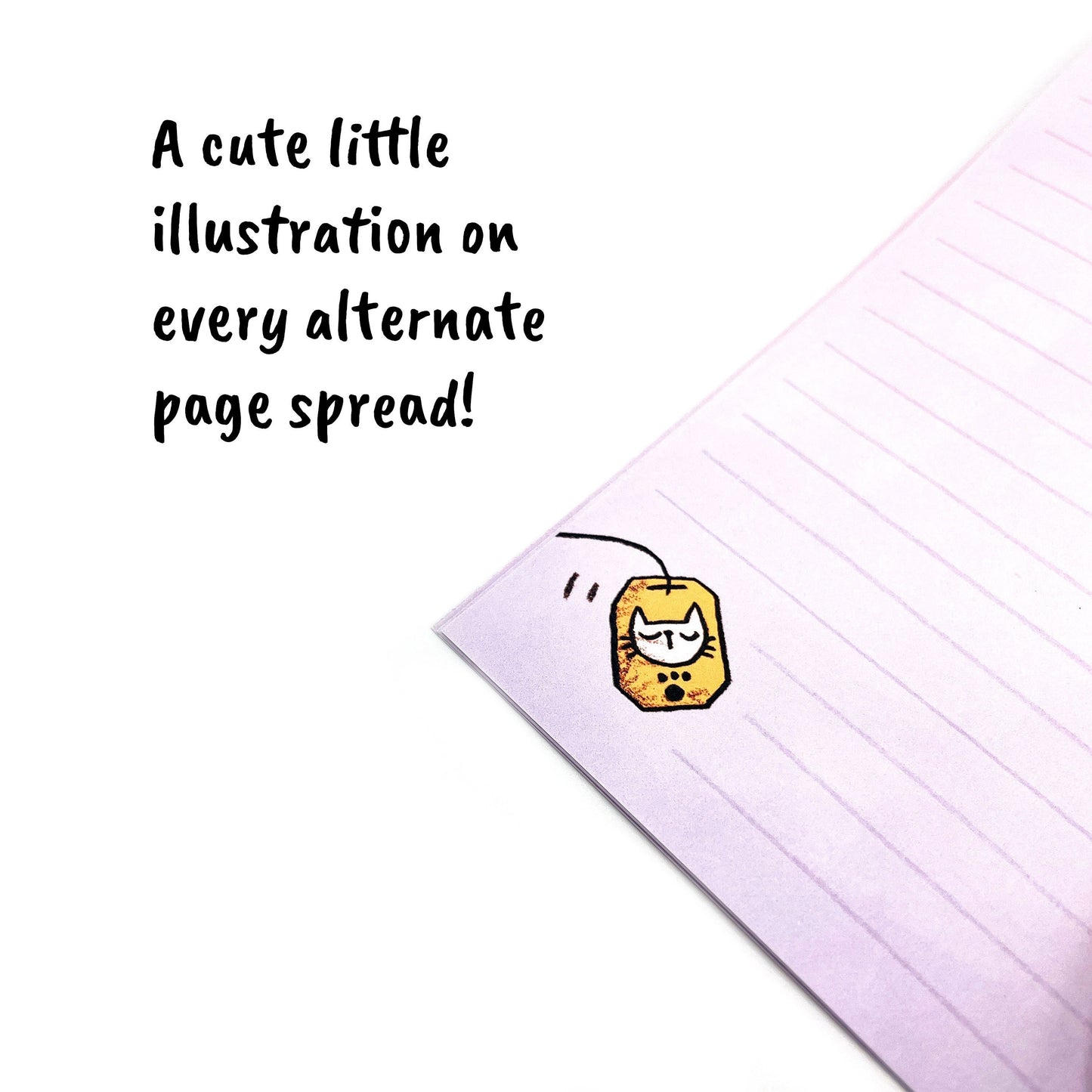 Small Cats and Tea Notebook