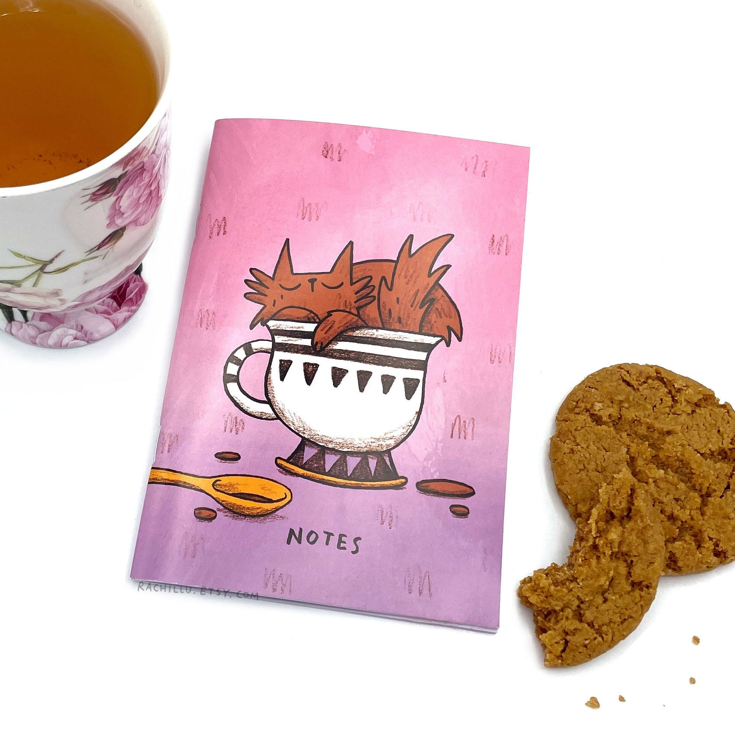 CLEARANCE Cats and Tea notebook set