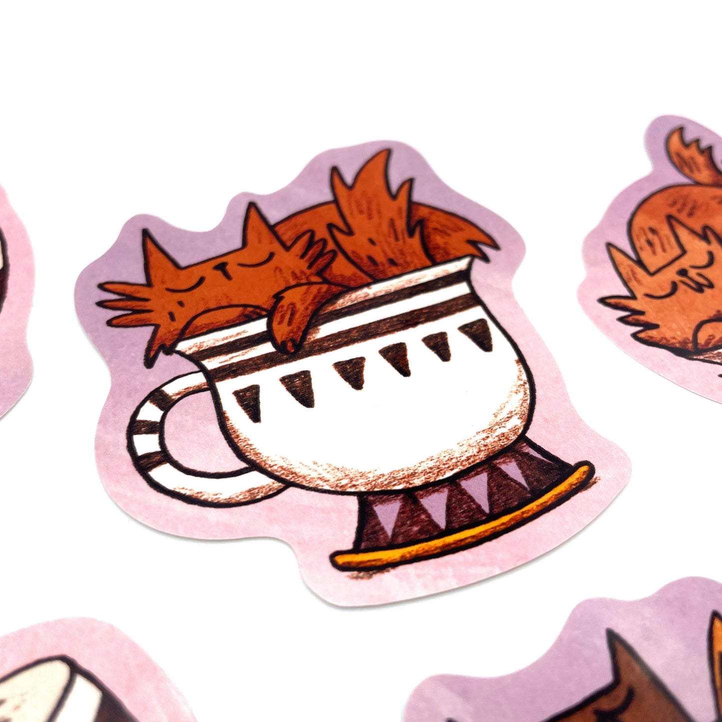Teacup Cats Sticker Set