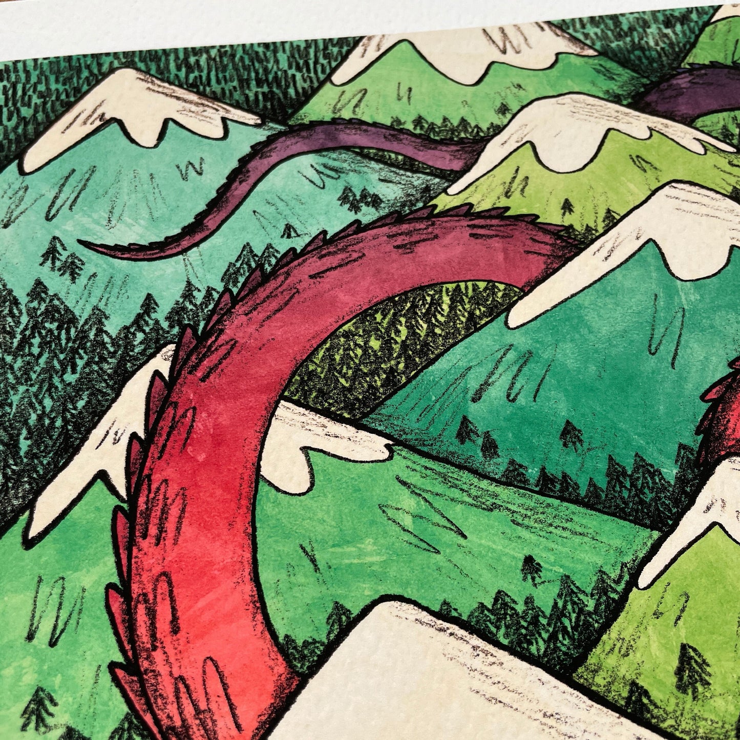 Mountain Dragon art print