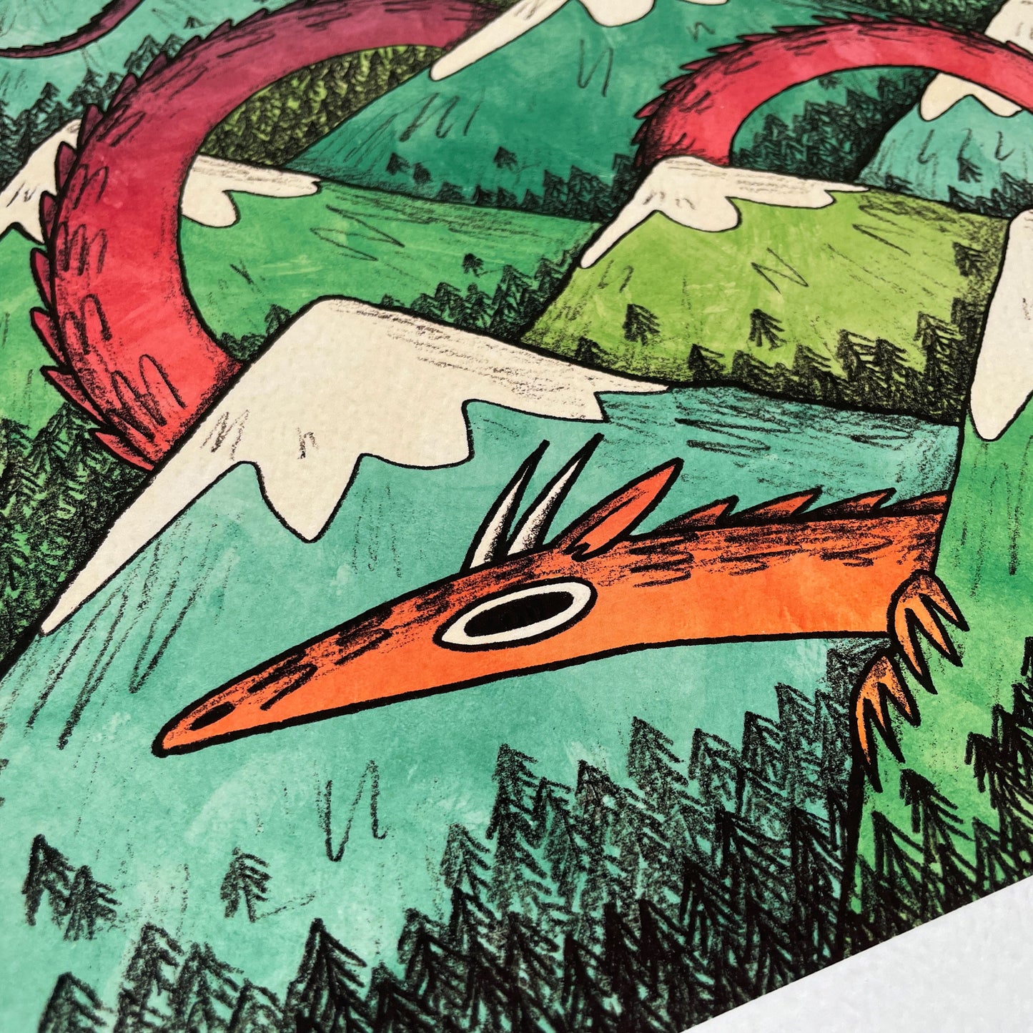 Mountain Dragon art print