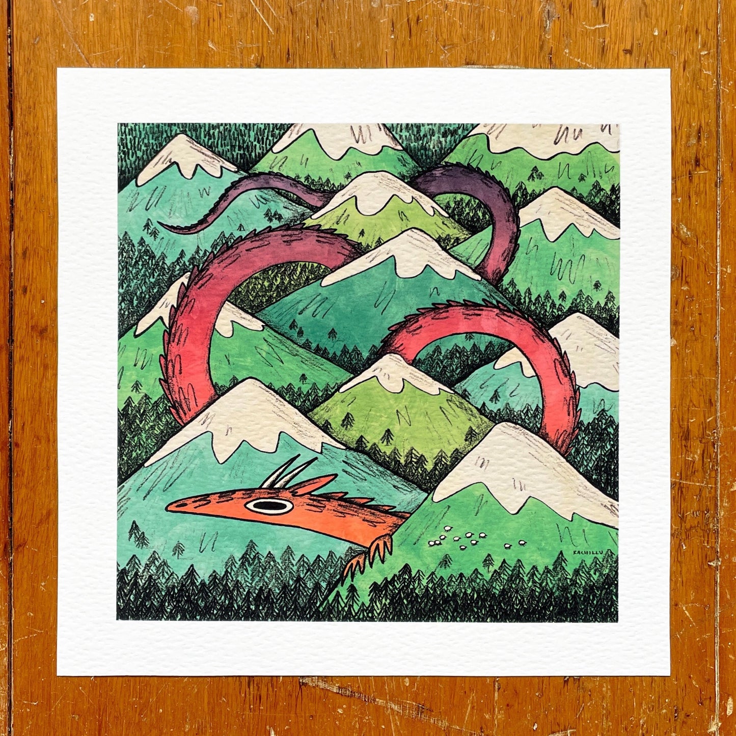 Mountain Dragon art print