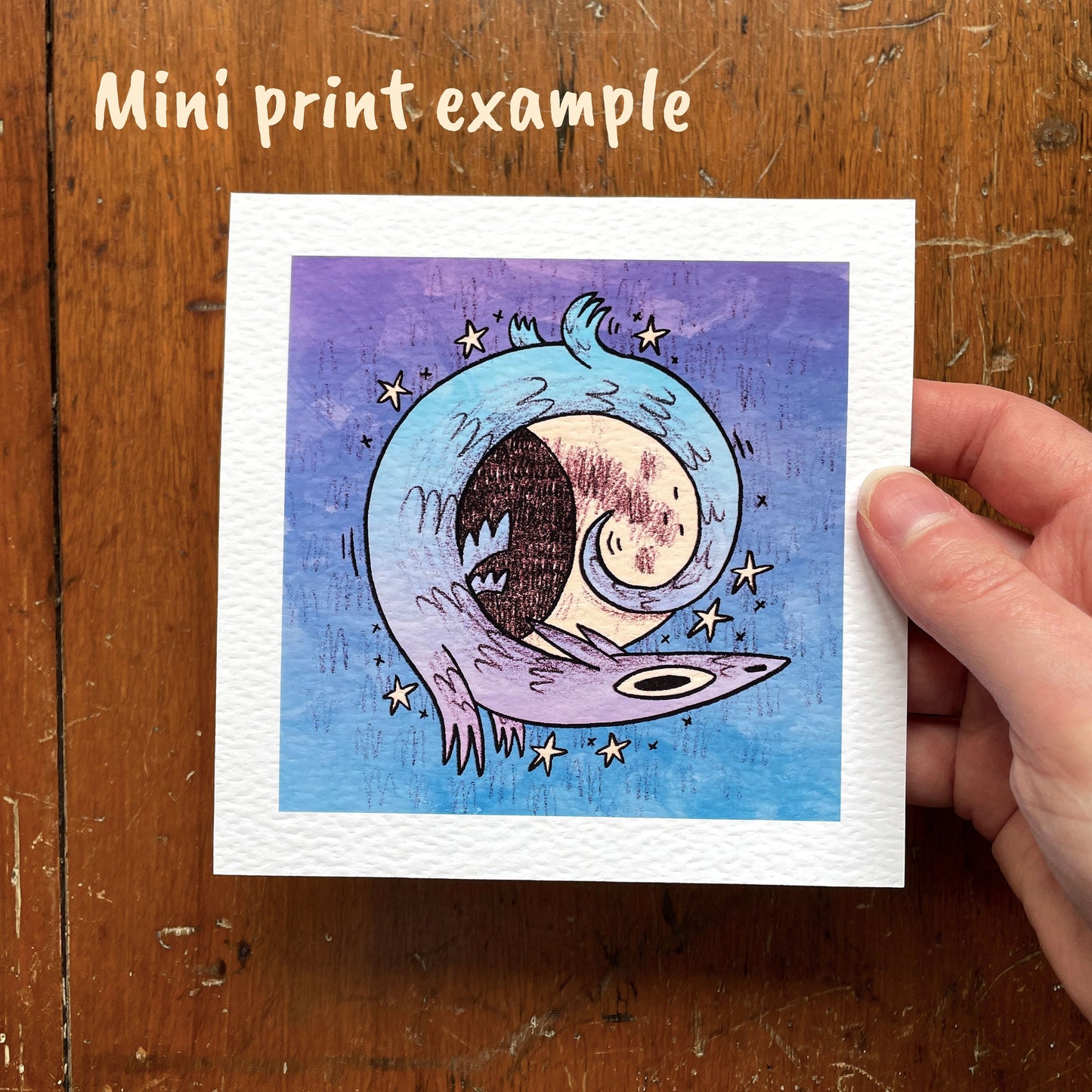 Moon Dragon art print