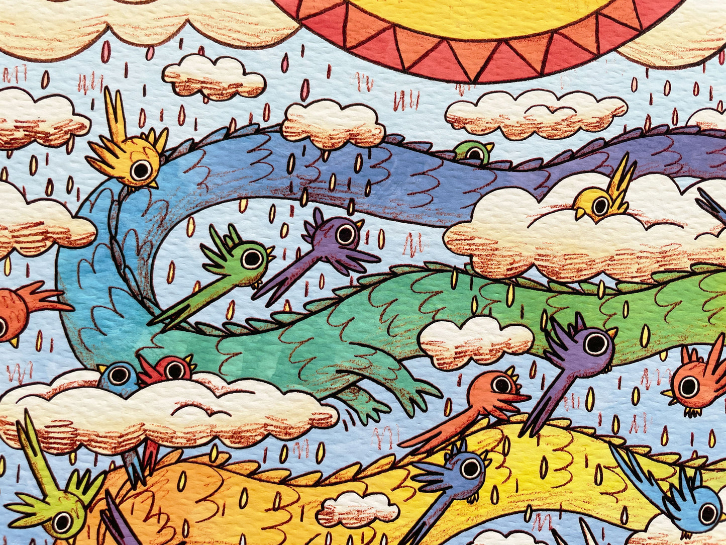 Rainbow Dragon art print