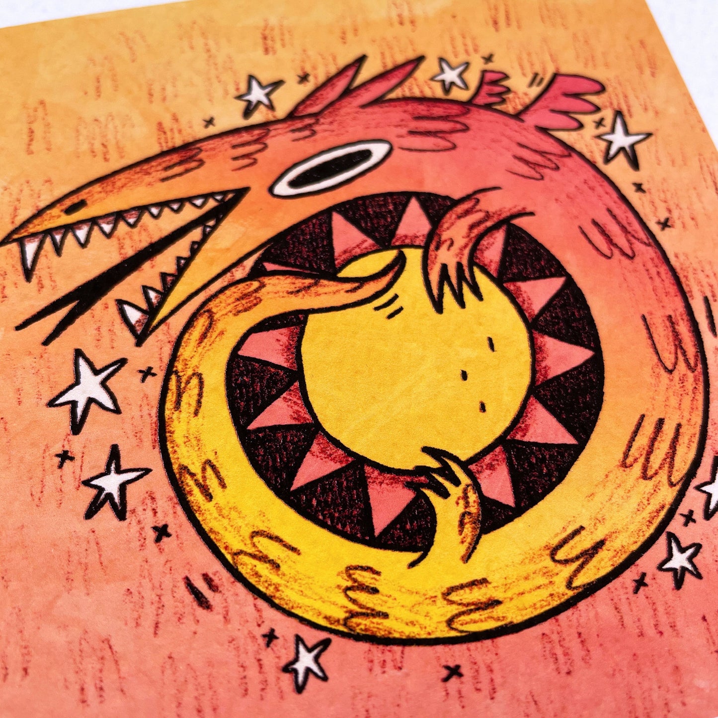 Sun Dragon art print