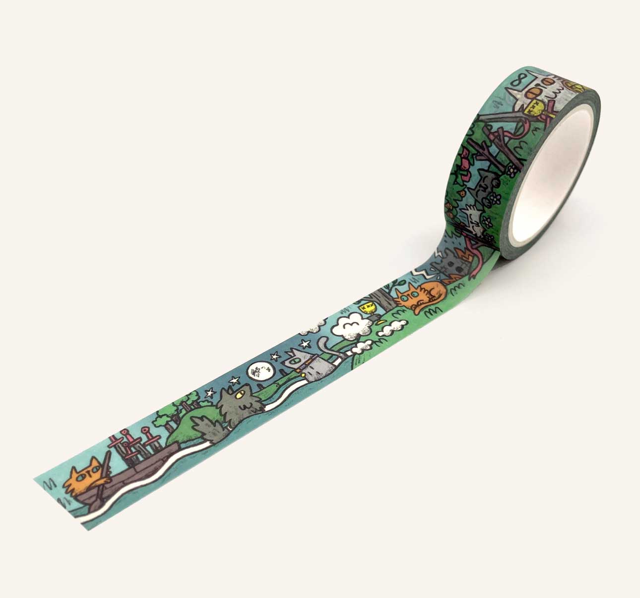 Tarot Cats Panorama Washi Tape