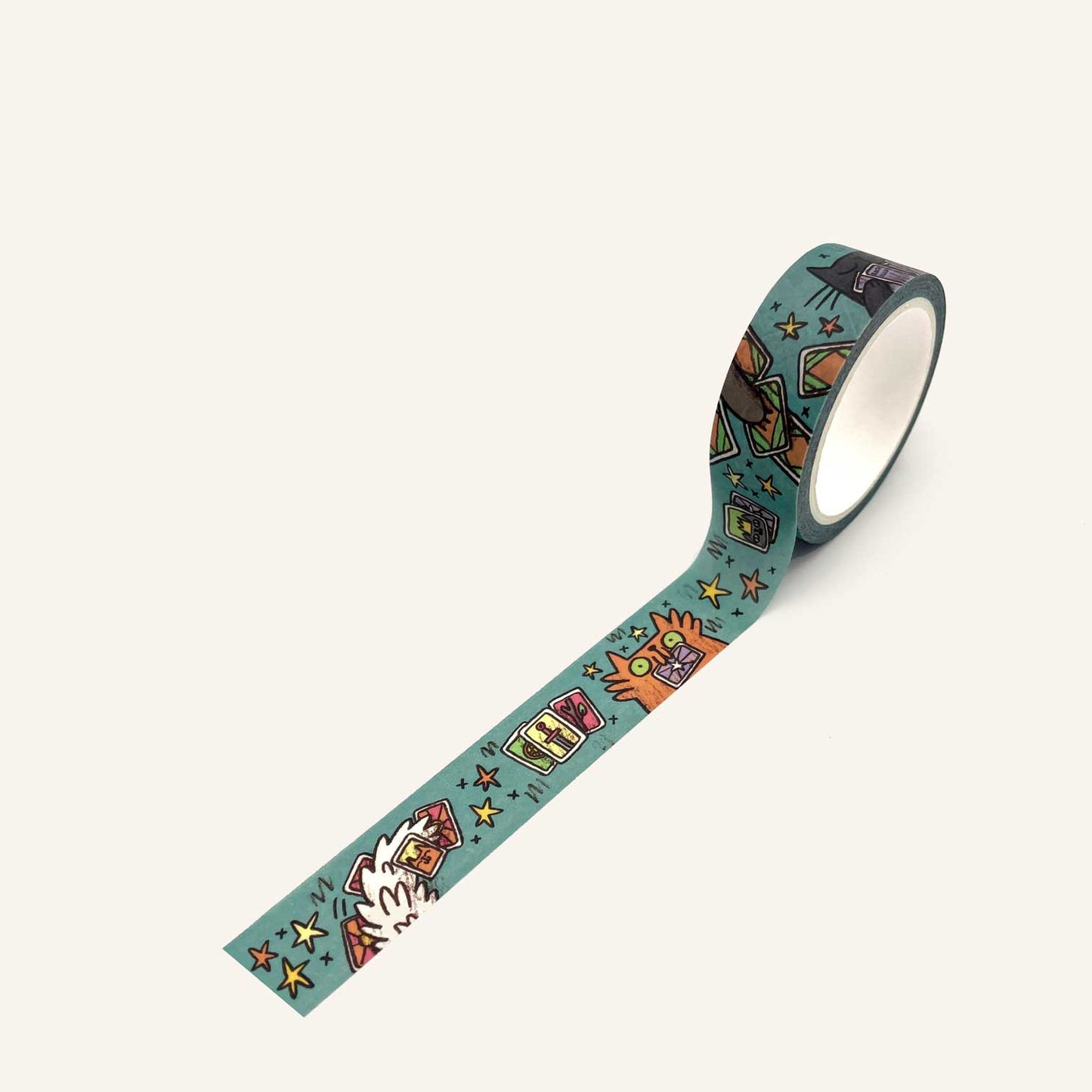 Silly Tarot Cats Washi Tape