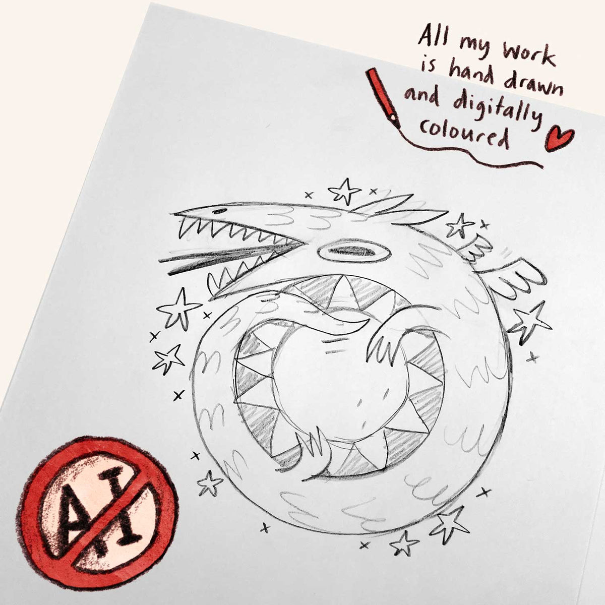 Sun Dragon art print