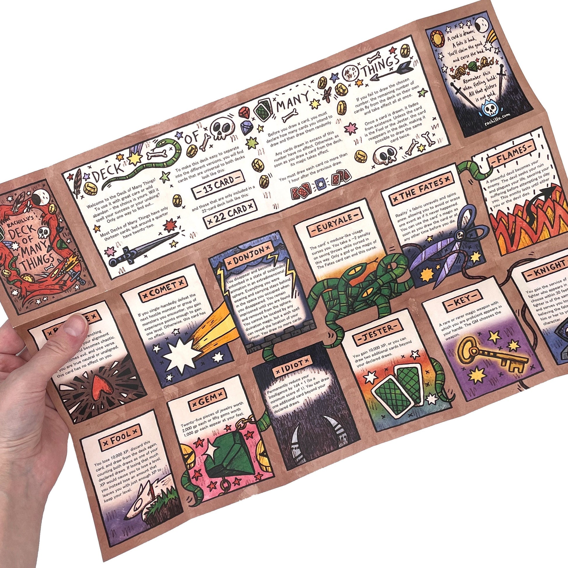 Deck of Many Things playing cards for dnd 5e games with guidesheet Rachillu Deck of Many Things playing cards for dnd 5e games with guidesheet Rachillu