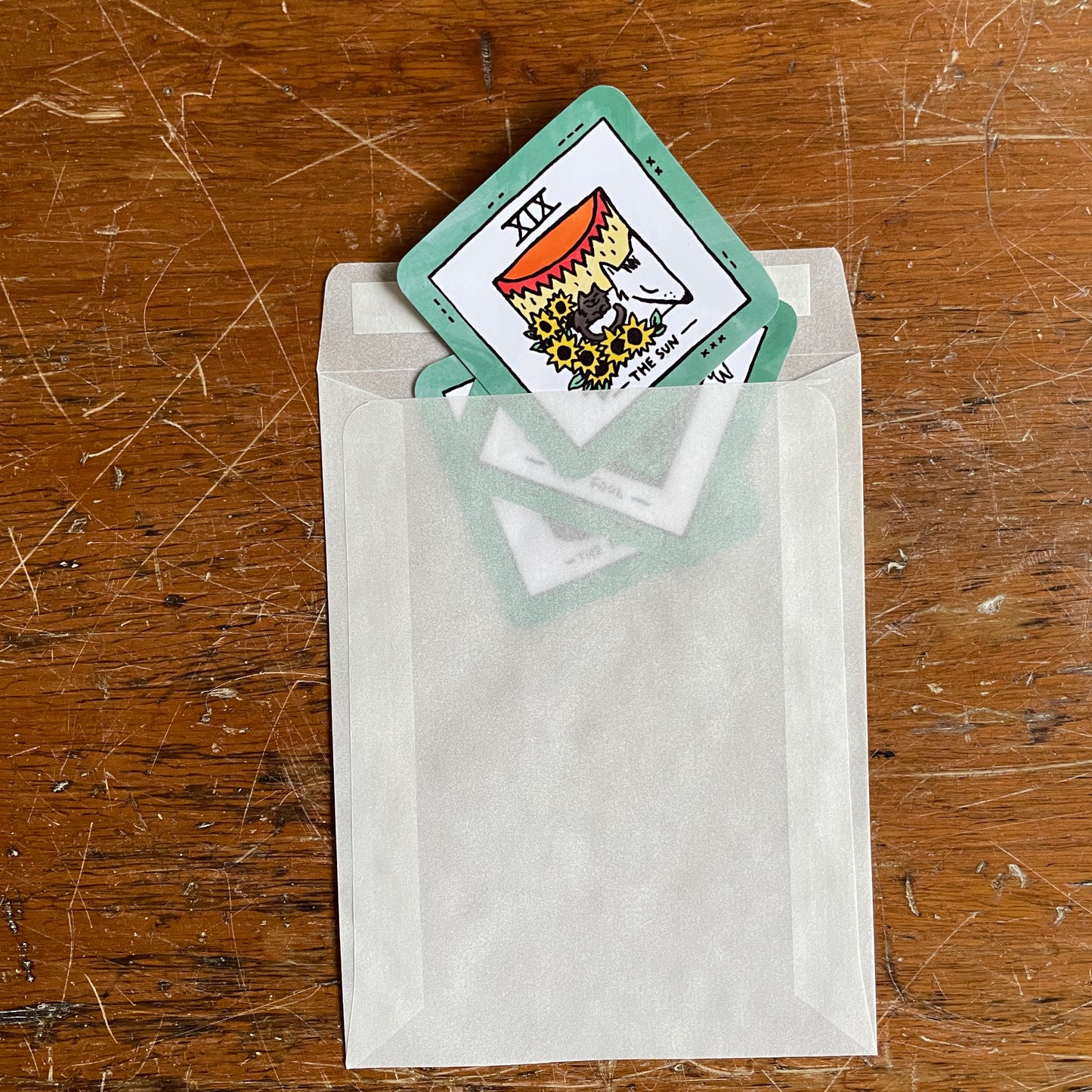 3 card tarot reading - sticker pack
