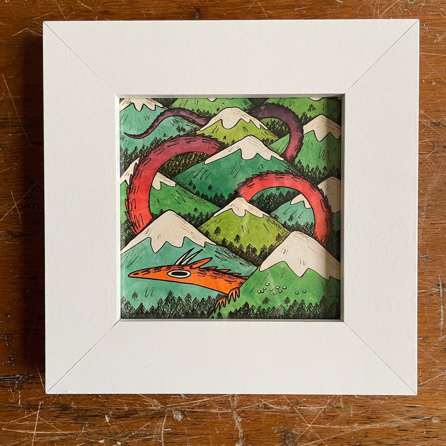 Seconds framed mountain dragon
