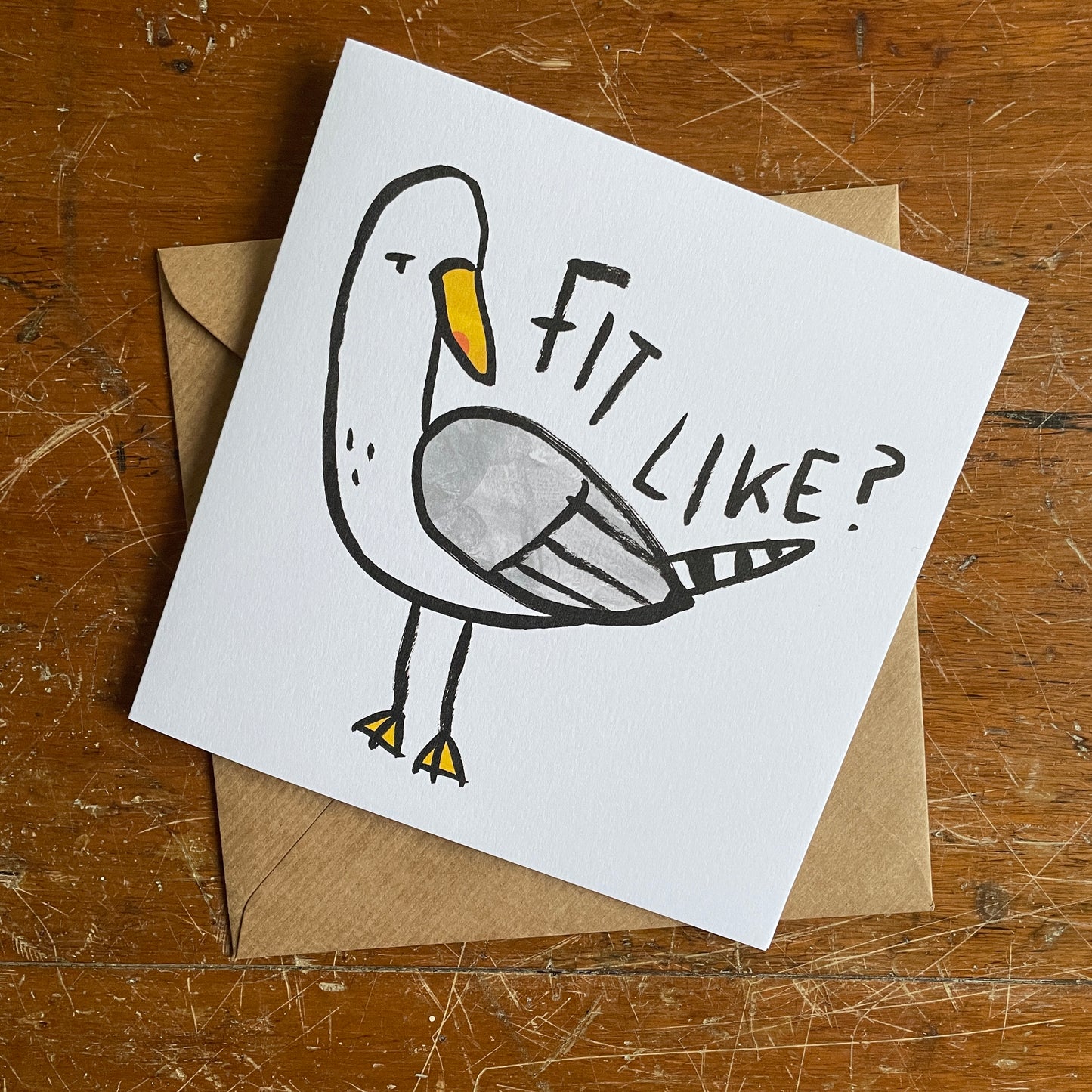 Fit Like card plus stickers - seconds quality
