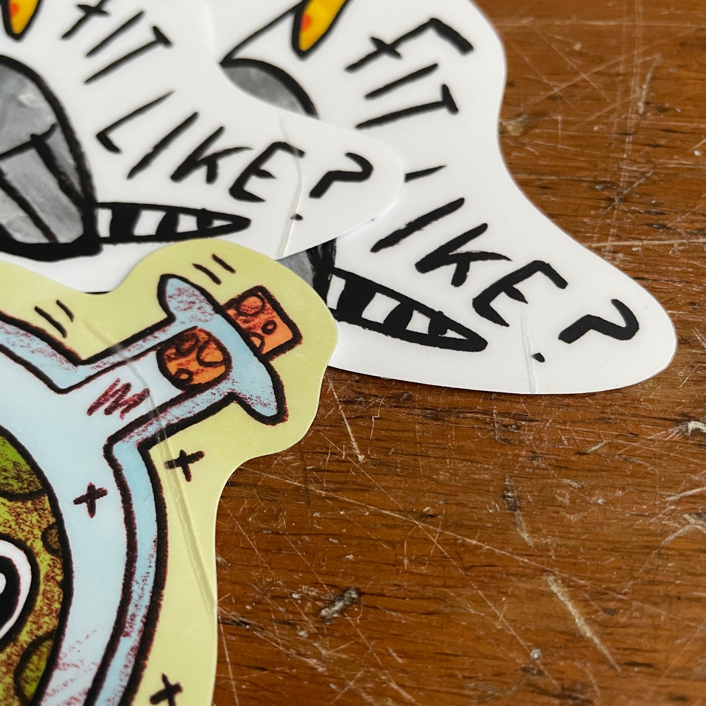 Fit Like card plus stickers - seconds quality
