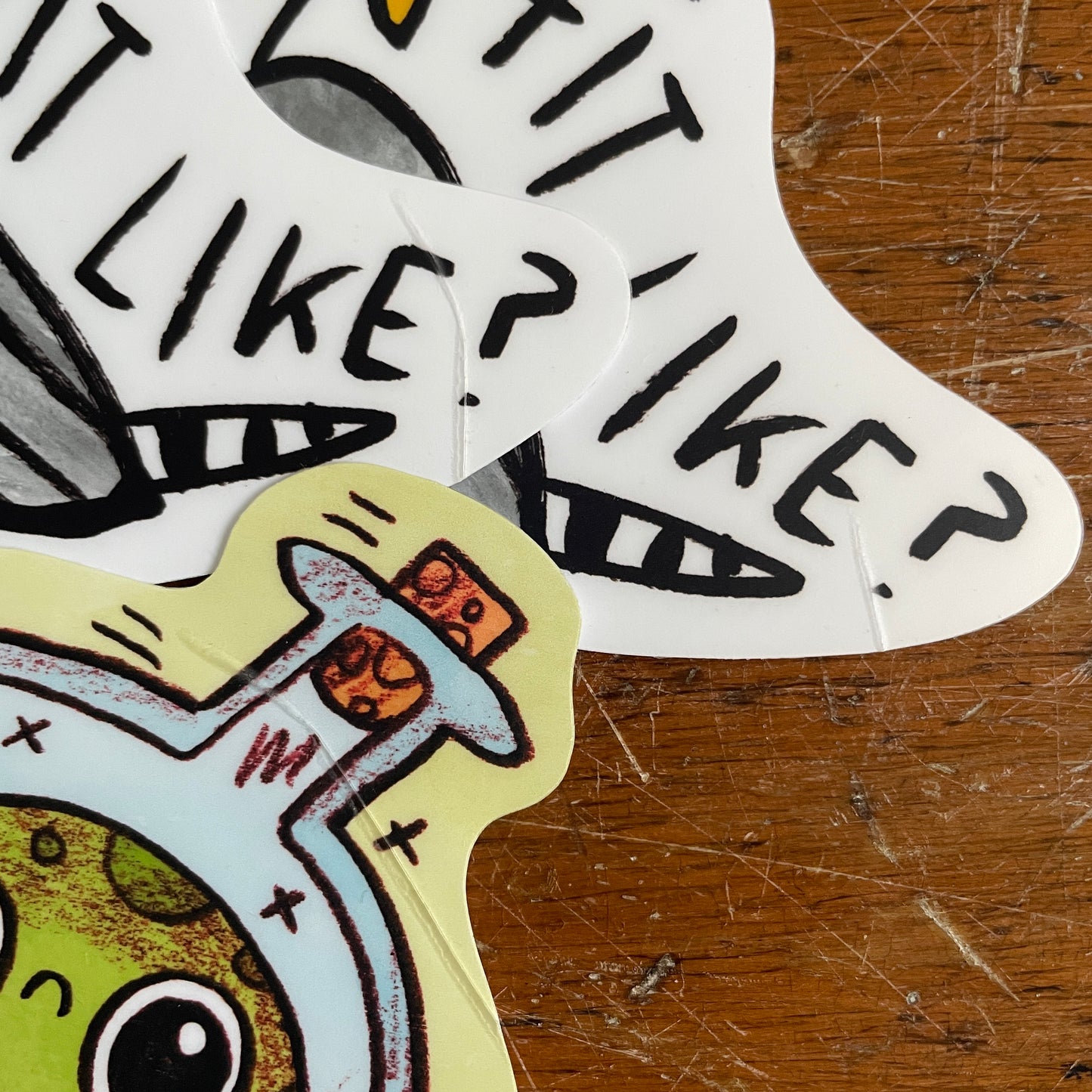 Fit Like card plus stickers - seconds quality