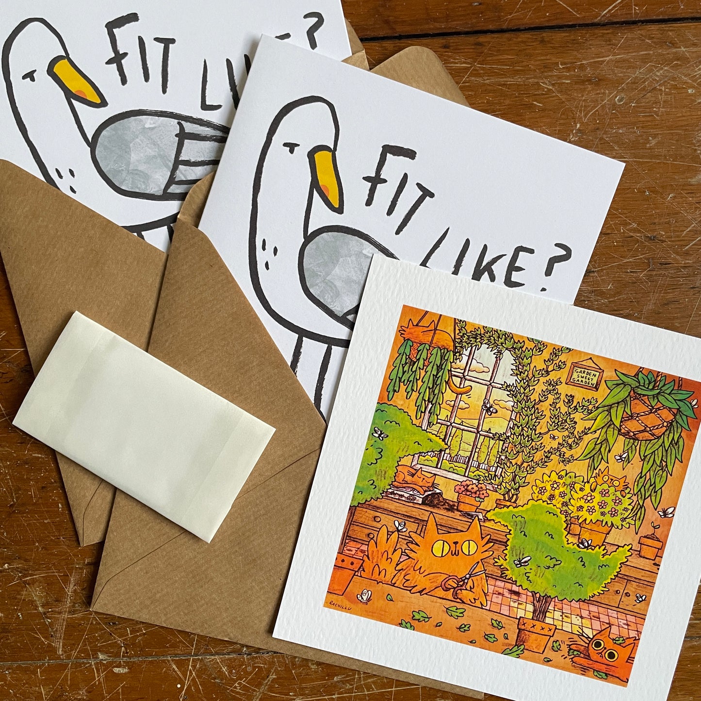 Cards, stickers and prints lucky dips