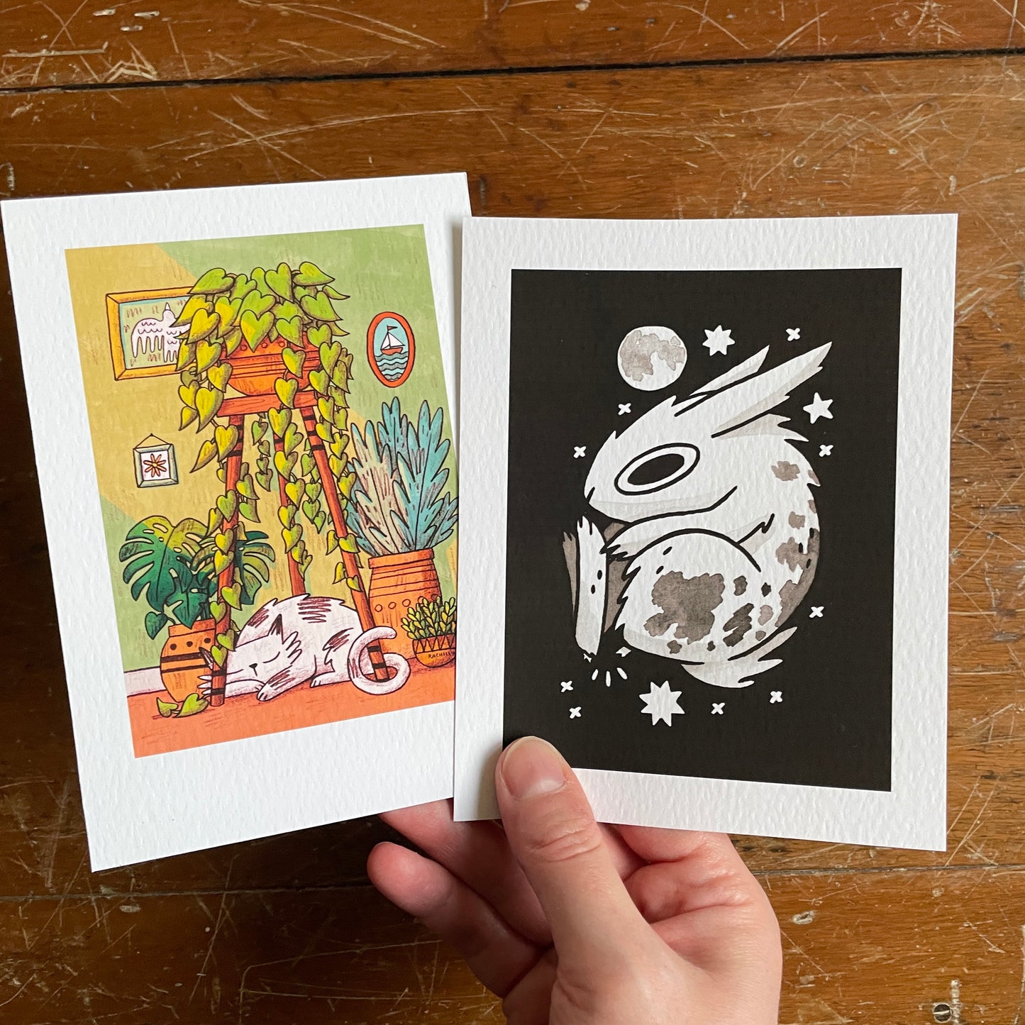 Cards, stickers and prints lucky dips
