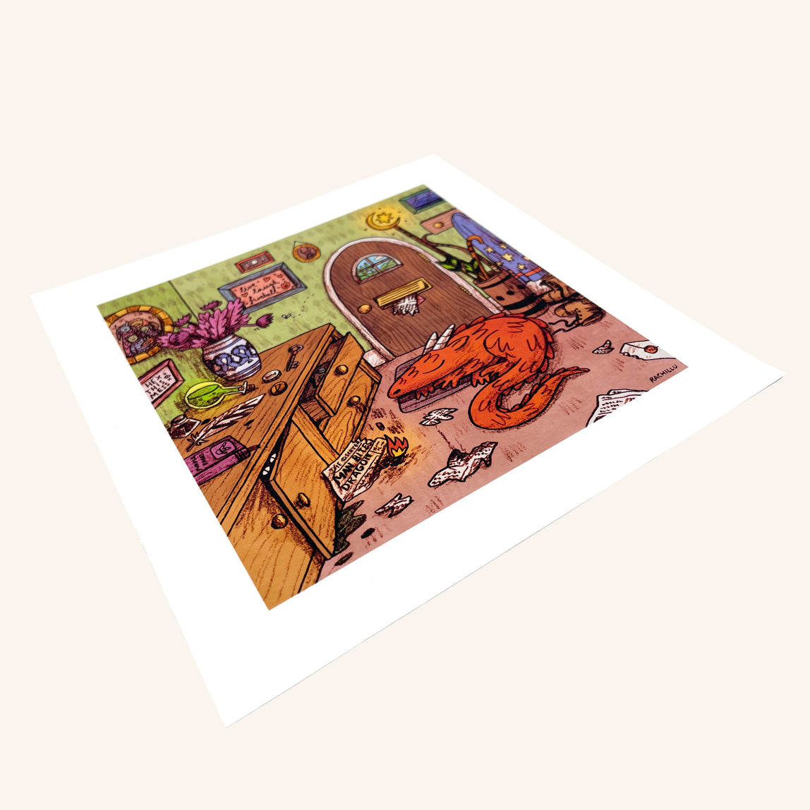 Beware of the Dragon art print