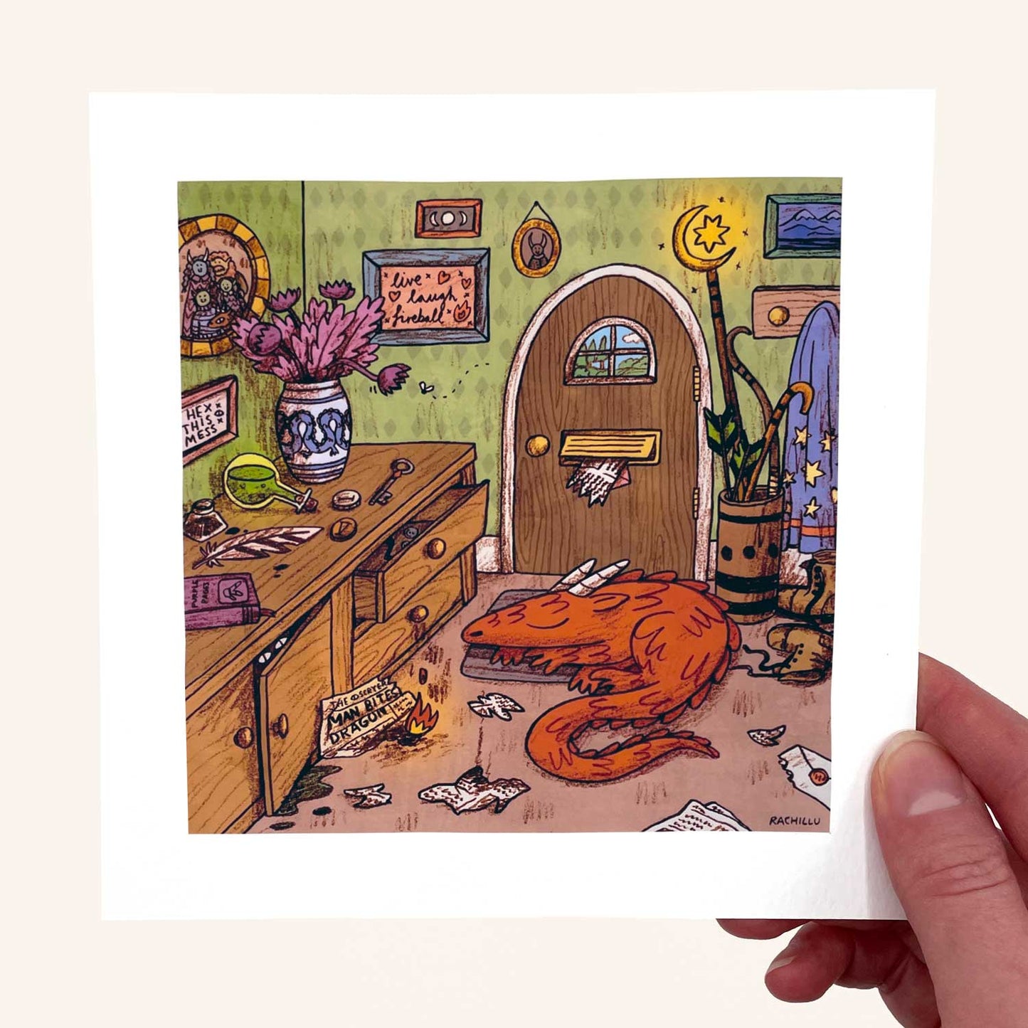 Beware of the Dragon art print