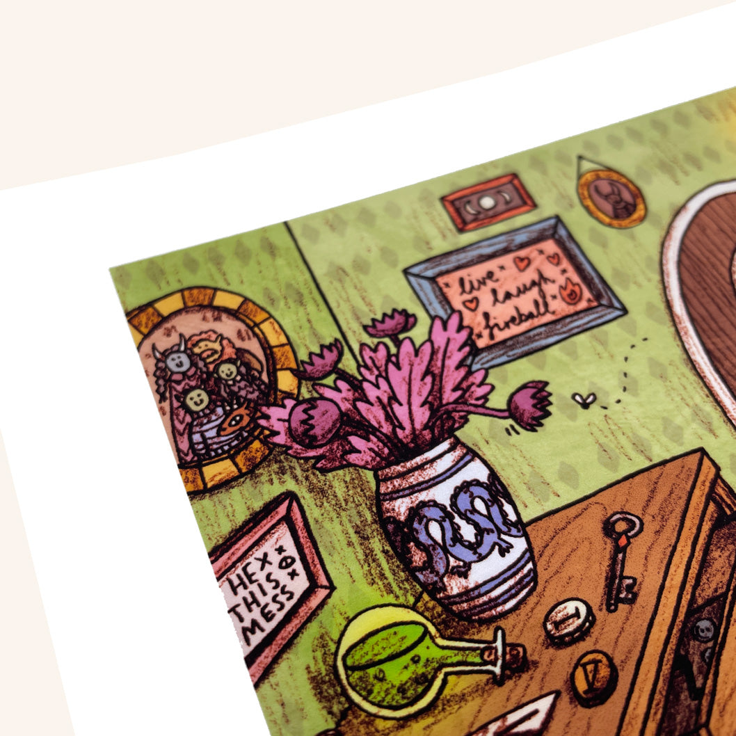 Beware of the Dragon art print