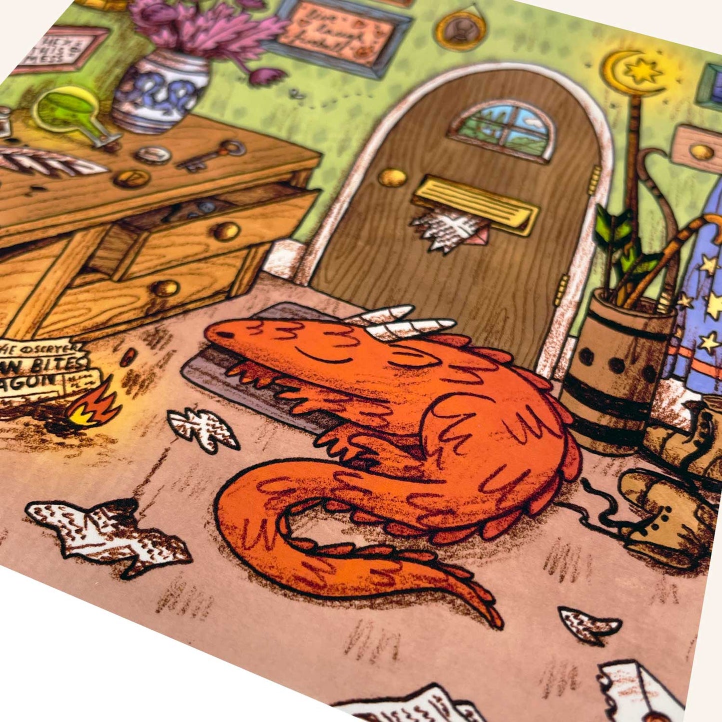 Beware of the Dragon art print