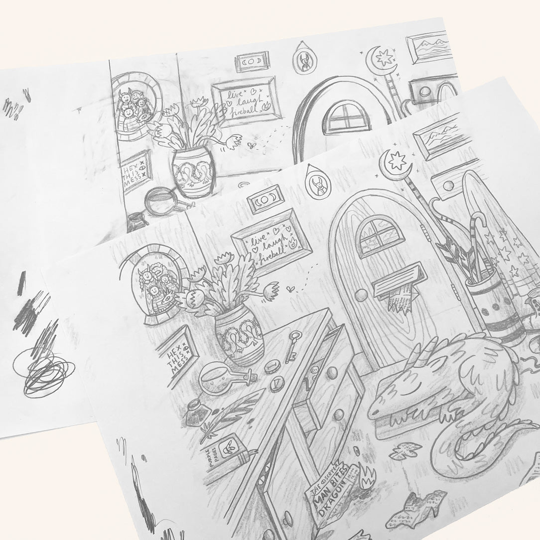 Beware of the Dragon art print