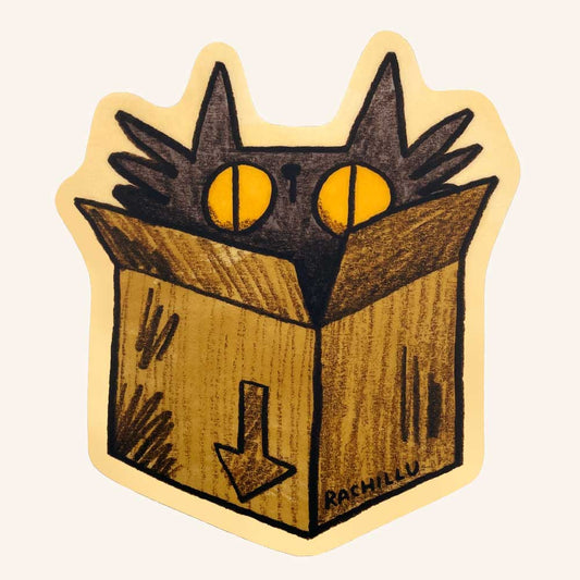 Box Cat Sticker