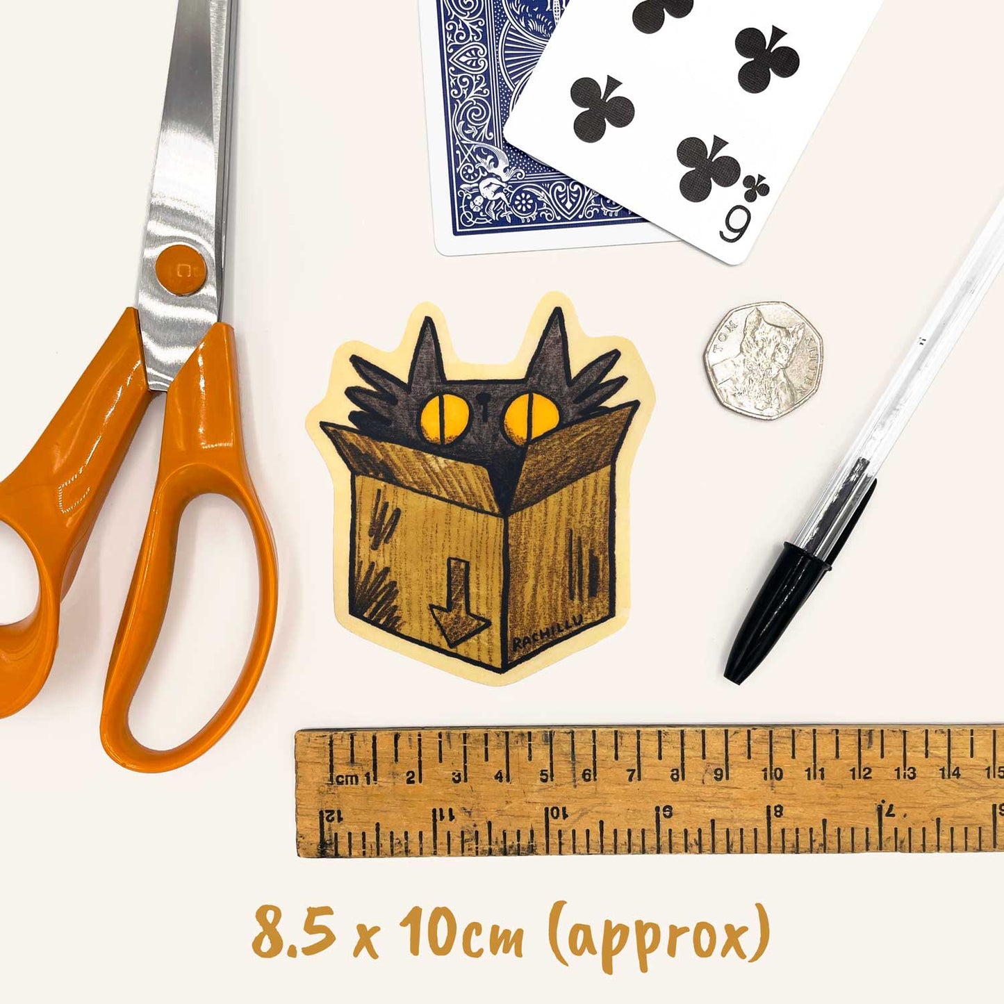 Box Cat Sticker